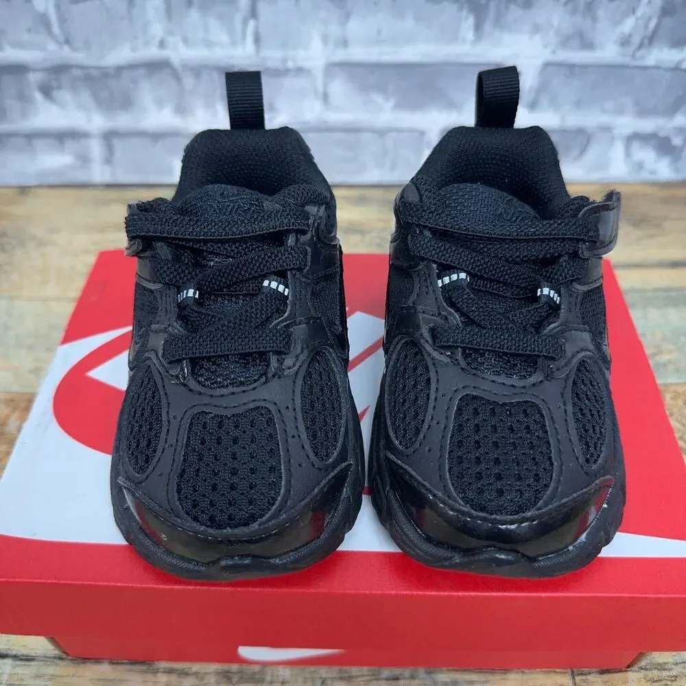 Nike V5 RNR (TD) Triple Black Lace Mesh Sneaker HQ6413-002 Baby Size 5C New